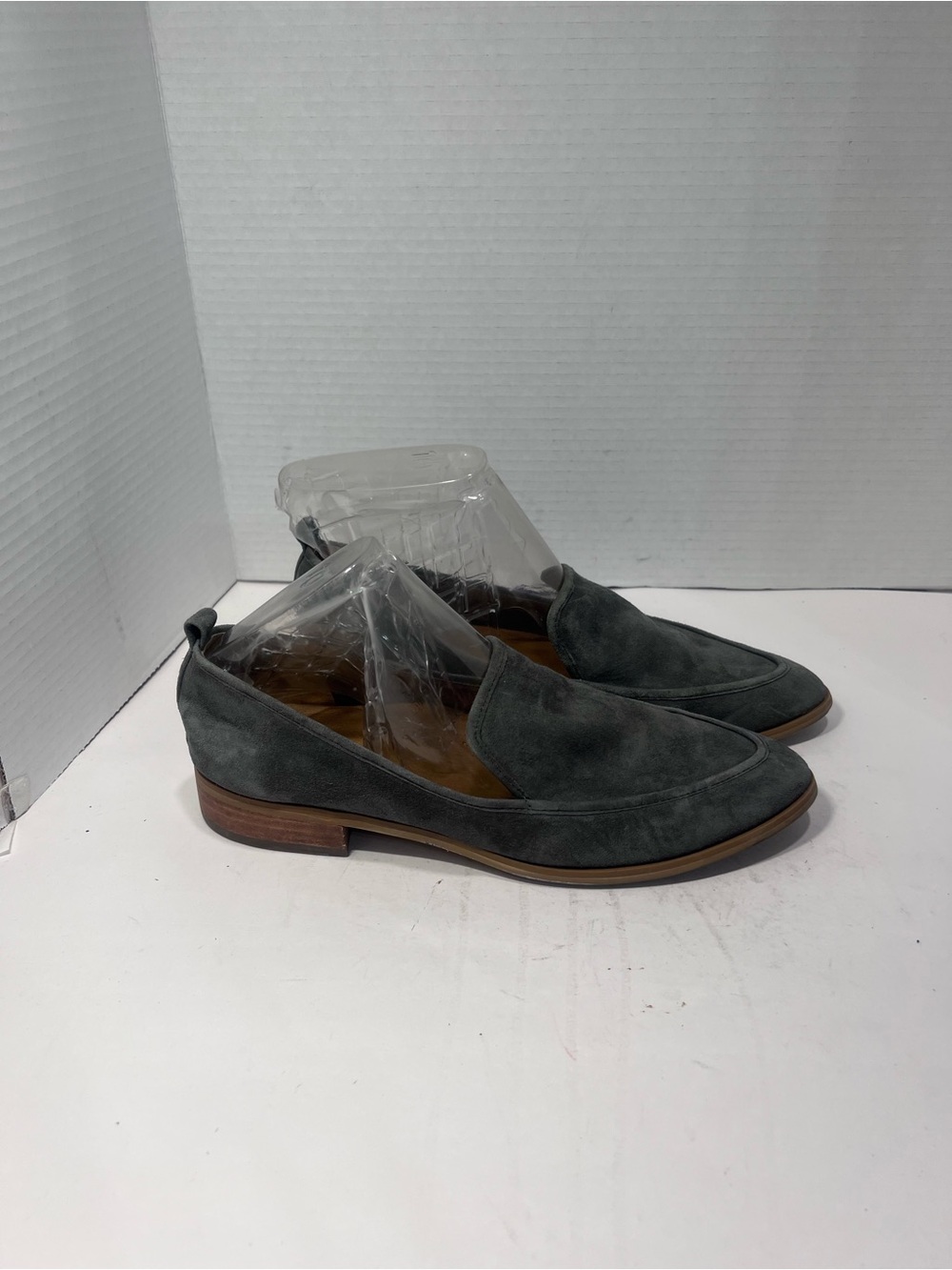 Susina Women's Suede Slip-On Loafers in Charcoal Gray